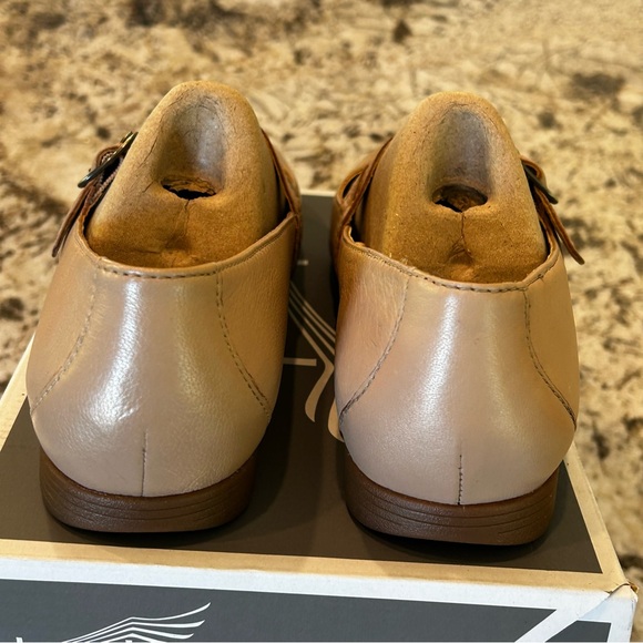 Dansko Leeza Ballerina Flats Leather Double Strap Buckle Tan Women 38‎ 7.5-8 - Picture 14 of 16